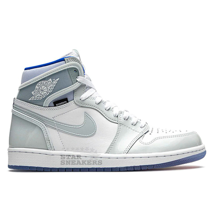 JORDAN 1 RETRO HIGH "ZOOM WHITE RACER BLUE"