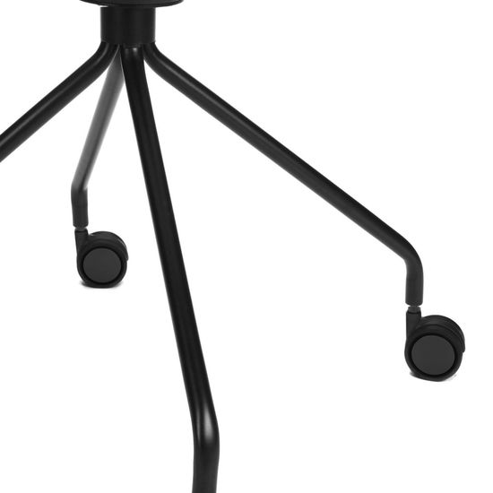 Стул Glide на колесиках цвет белый/черный