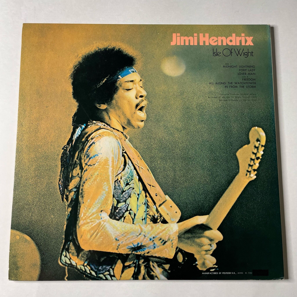 Винтажная виниловая пластинка LP Jimi Hendrix Isle Of Wight (Japan 1972) (No Obi)