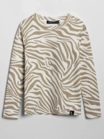 Лонгслив зебра для девочки на осень