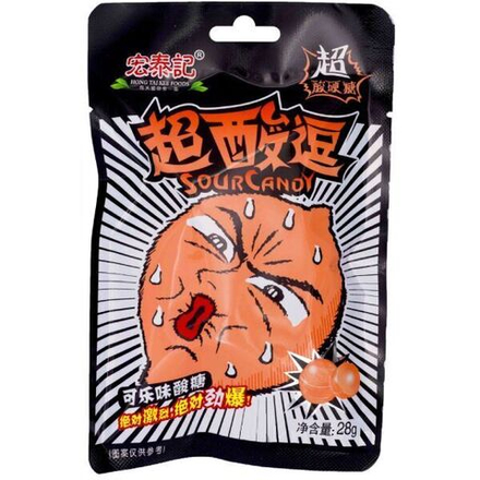 Карамель "Hong Tai Kee Foods" с кислым вкусом "КОЛА"