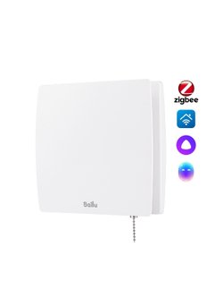 Вентилятор вытяжной Ballu BAF-SL 100 VP с обратным клапаном и тяговым выключателем