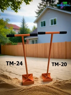 Трамбовка ручная 240х240 разборная для уплотнения асфальта, грунта, песка, щебня. ТМ-24