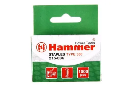 Гвозди для степлера Hammer 14мм, 1.2мм, T-образ (тип 300)