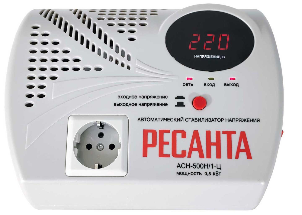 Стабилизатор напряжения АСН-500Н/1 Ресанта LUX 63/6/39