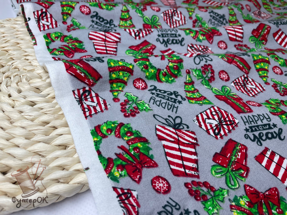 Футер 2-нитка начес ПОДАРКИ ш. 180 карде