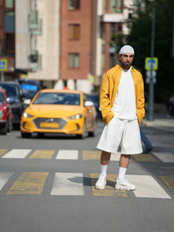 Шорты льняные | white