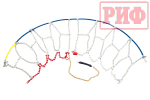Цепи противоскольжения 4х4 "соты" 16 мм, 245/70R17, 245/75R16, 255/55R18, 255/60R17, 255/70R16, 255/75R15, 265/75R15, 255/70R16, 31x10,5R15 (к-т 2 шт.) РИФ