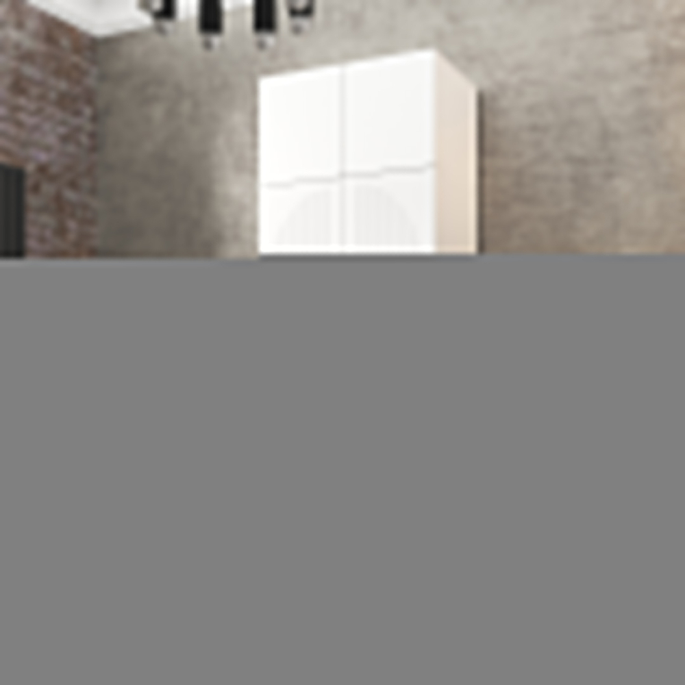 Шкаф Агератум МДФ двухсекционный с антресолью в белой эмали - Белый Фасадный 0101  90*60*260