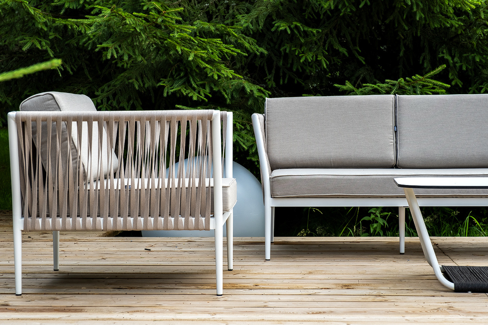 "Касабланка" лаунж-зона плетеная из роупа 5-местная, цвет бежевый