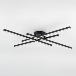 Citilux Стиг CL203141 LED Люстра потолочная с пультом Чёрная