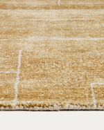 Ковер Eloda из шерсти и вискозы горчичного цвета, 200 x 300 см