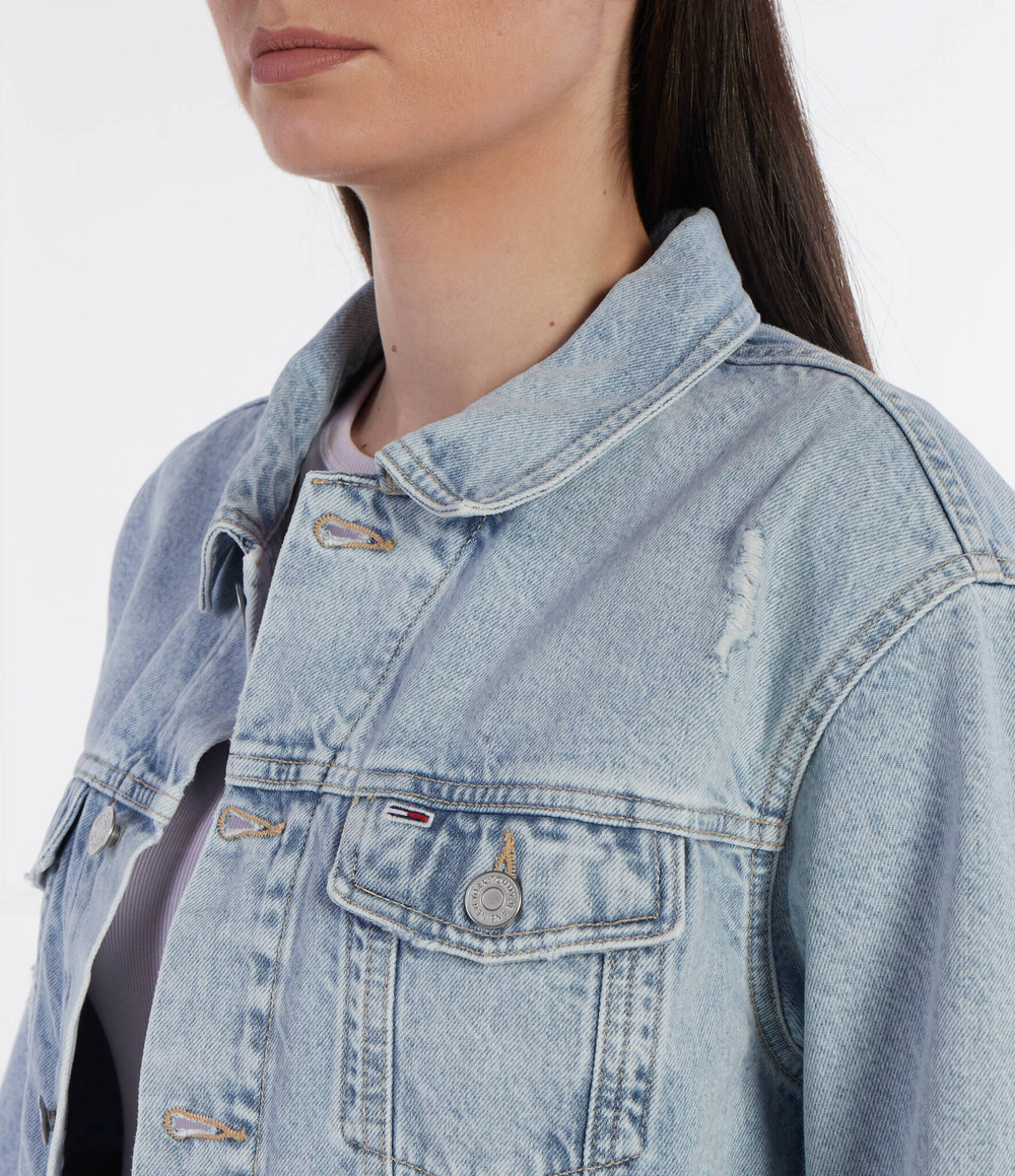 Джинсовая куртка BH6015 Tommy Jeans - голубой(DW0DW18331)