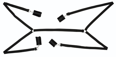 Набор для фиксации на кровати Bed Shackles (Цвет: черный)