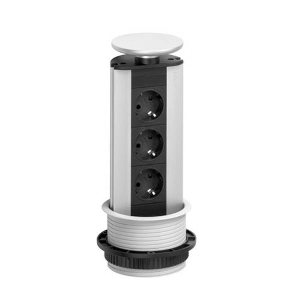 Встраиваемая розетка Evoline Port 931.00.006, серебристая.