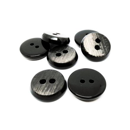 Пуговицы №761, 2пр., 30мм, цв.т.серый (FA 204)