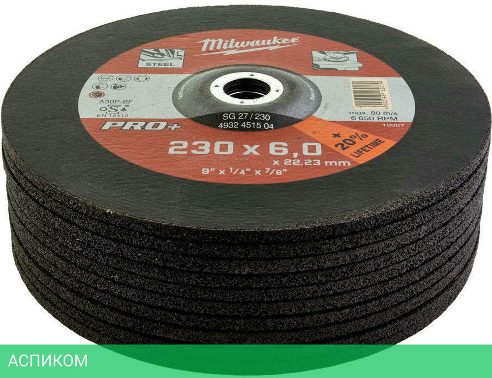 Шлифовальный диск Milwaukee 4932451504