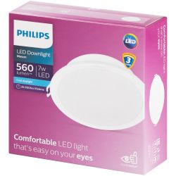 Светильник светодиодный встраиваемый Philips 929003286102 MESON 7Вт 6500K 220-240В D105 | Philips