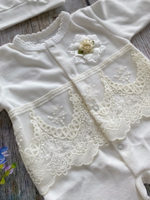 Комплект для девочки (комбинезон, шапка) Артикул: 0404В (Размер: 56)