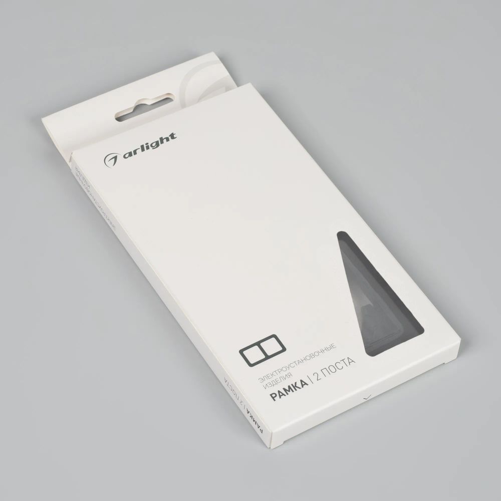 Рамка стеклянная FRM-OMALI-GS-2-BK (Arlight, -) 049693