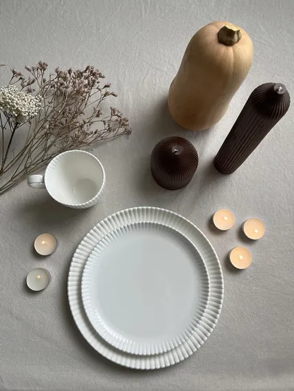 Набор из 2 тарелок белого цвета Kitchen Spirit Ø26см