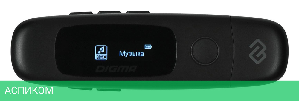 MP3-плеер Digma U4 черный