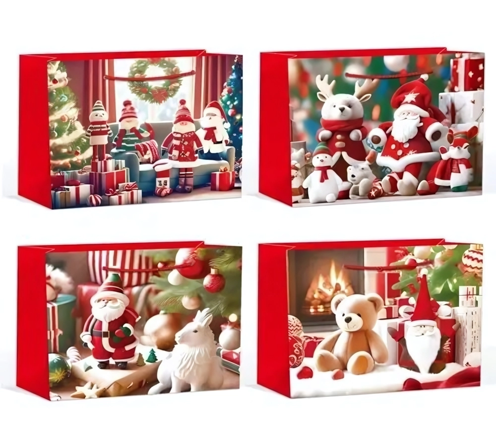 Пакет подарочный «Под шепот Рождества» 31*40*12 см, микс