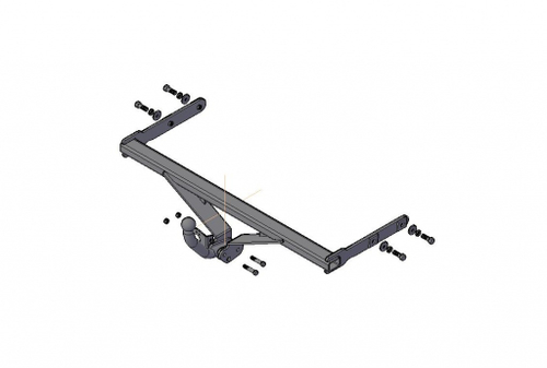 Фаркоп Nissan Juke только 2WD 2011-2019, условно-съемный,(без электрики) Трейлер.7730