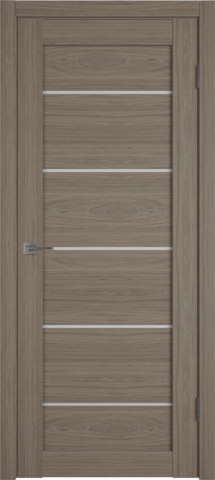 Межкомнатная дверь экошпон VFD (ВФД) Atum Pro 27 Brun Oak стекло White Cloud
