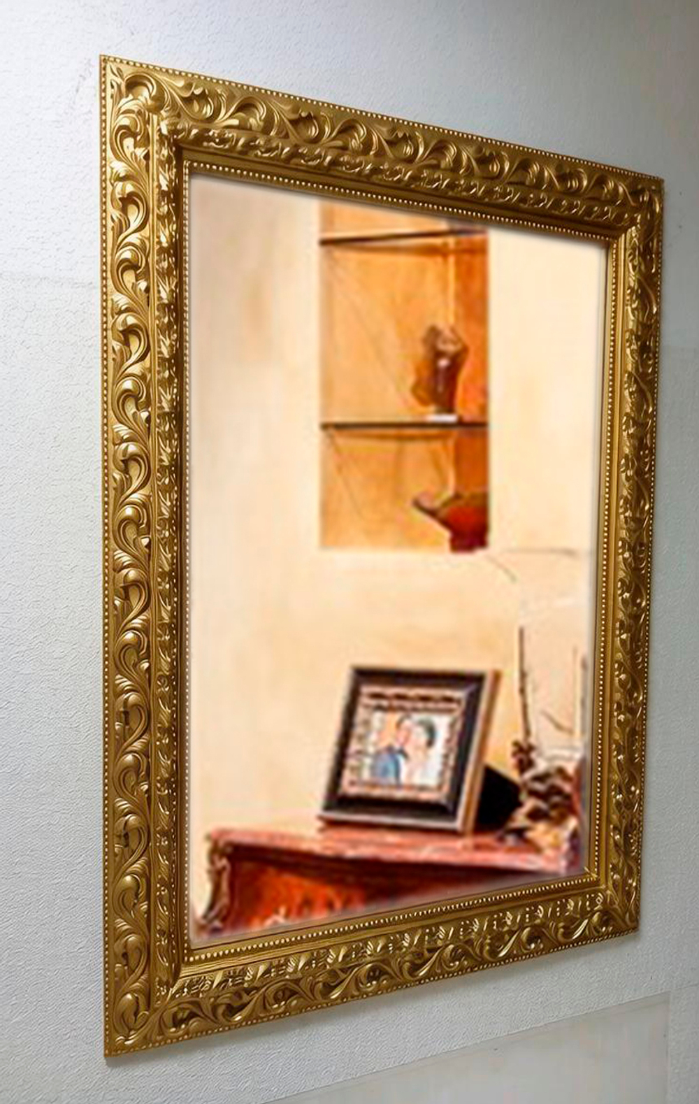 Зеркало из багета № 5.Ширина рамы 12см.