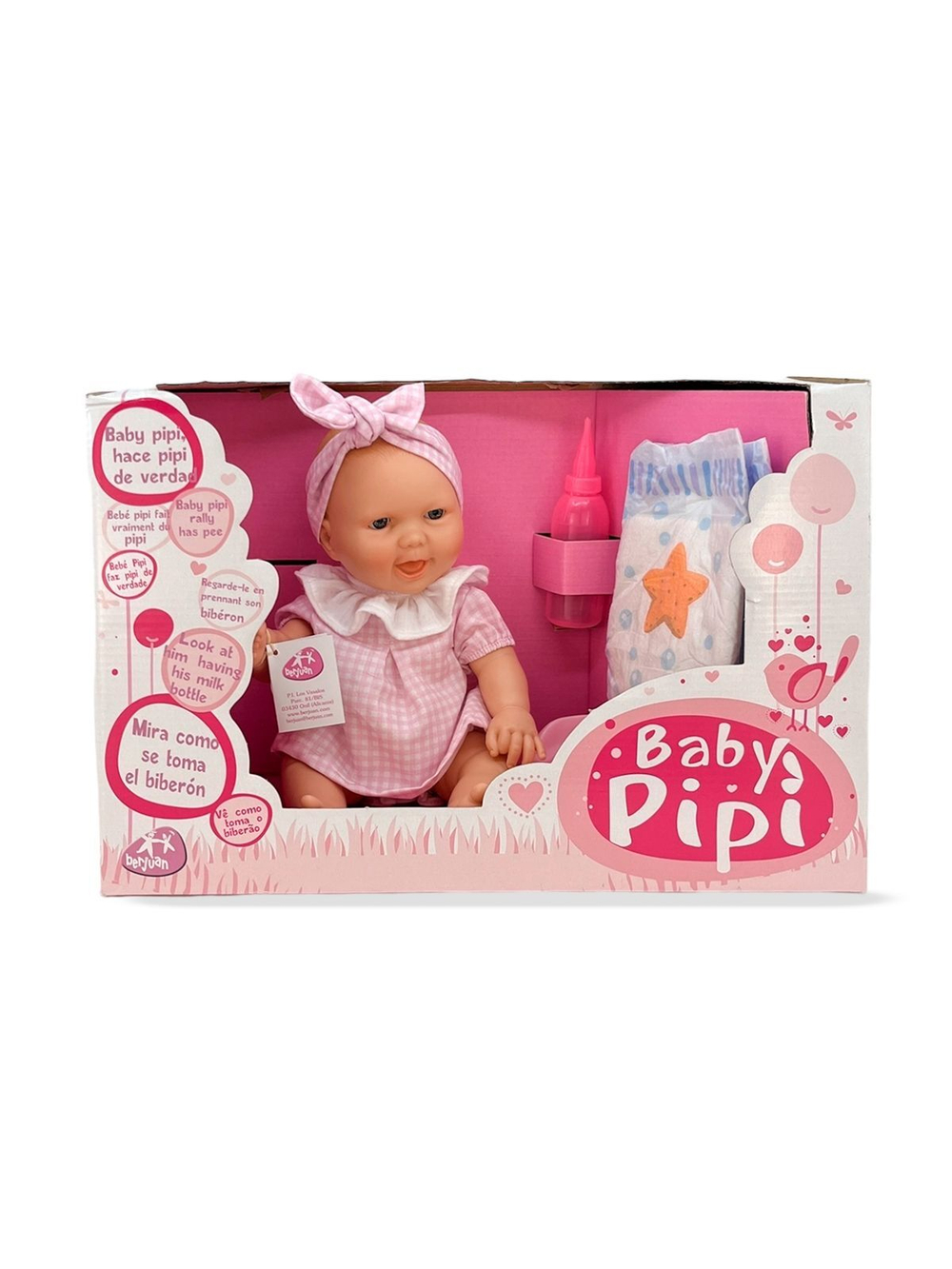 Пупс BERJUAN виниловый 30см Baby Pipi (514)