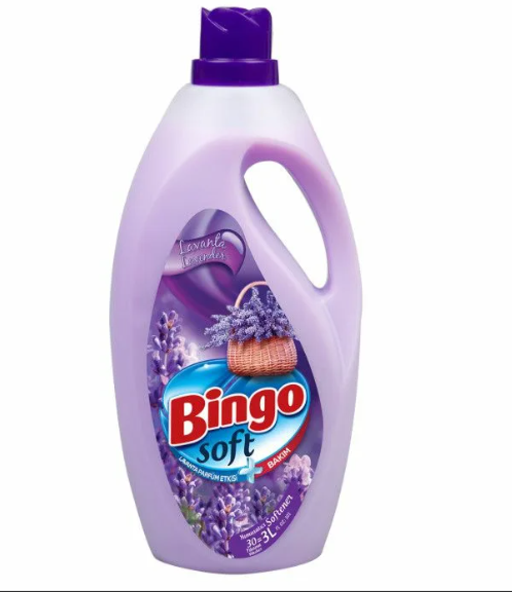 Ополаскиватель для белья лаванда Bingo Soft, 3л