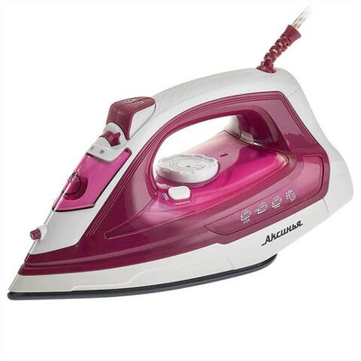 Утюг электрический 2200 Вт АКСИНЬЯ КС-3005 белый с малиновым