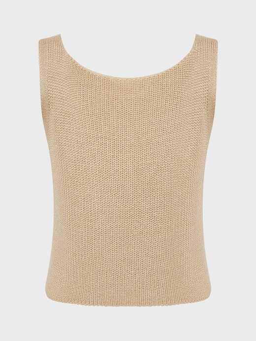 Жилет вязанный с люрексом