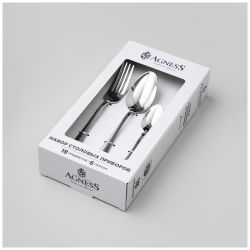 НАБОР СТОЛОВЫХ ПРИБОРОВ SOLE AGNESS 18 ПР., СТАЛЬ 18/0