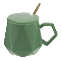 GAEM Кружка с крышкой и ложкой, 450 мл, L14 W9 H9,5 см, 3в.