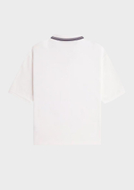 Поло FRED PERRY Open Collar Tipped Polo Shirt