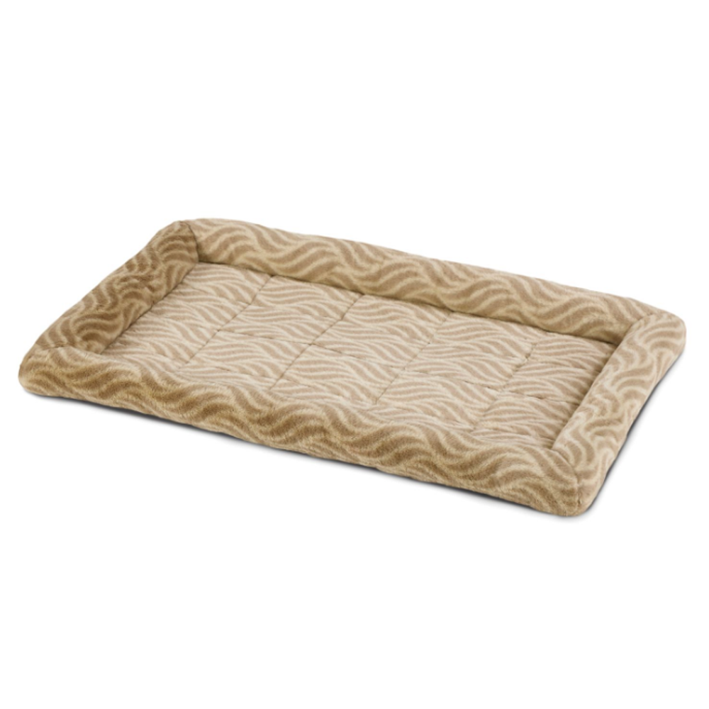 Лежанка midwest deluxe wave bed для собак и кошек меховая 85,5х56,5х8,5 см, цвет песочный (34004)