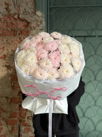 Букет из хризантемы в розовом оттенке