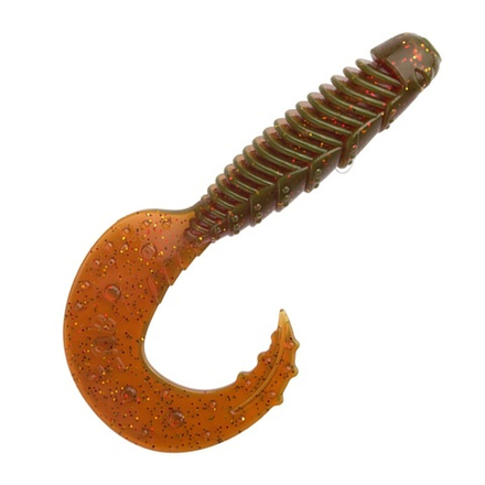 Приманка ZUB-HIBINA  95мм(3,8")-4шт, (цвет 911) машинное масло с блестками