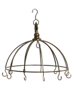 Подвес декоративный "Корона" коричневый большой 32х31,5см