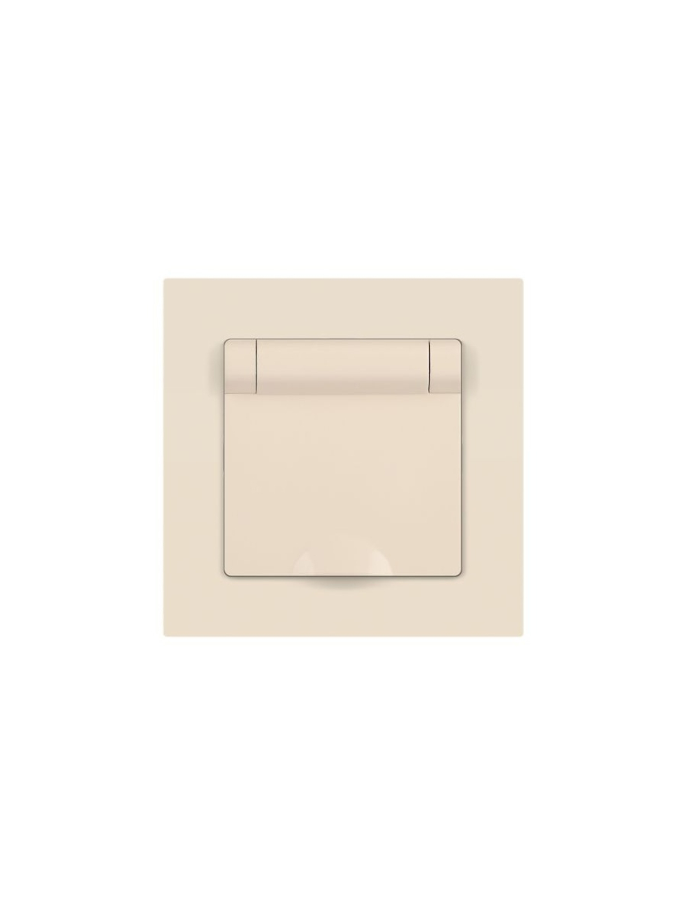 Розетка 1-м СП Accent 6-203-02 16А IP20 250В 2P+E Schuko с крышкой сл.кость Intro Б0063716