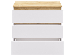 Комод-25 Белый/Кр.золотой