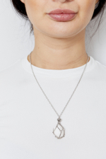 Авоська-подвеска для кристаллов серебристая S