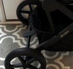 Коляска Cybex Balios S Lux BLK 2025 Aton B2 i-Size Volcano Black 3 в 1 Moon Black с дождевиками