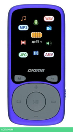 MP3-плеер Digma B4 8Gb синий (B4BL)