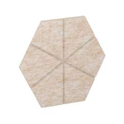 AcustiX Настенная панель шестигранная (6 лучей) VE.NP-6G6L-200 Крем-брюле 400*346*12
(сторона 200мм)