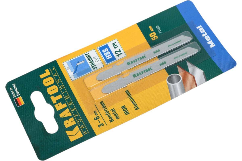 Полотно Kraftool для электролобзика по металлу 55x2 мм 2 шт. EU T118B 159551-2