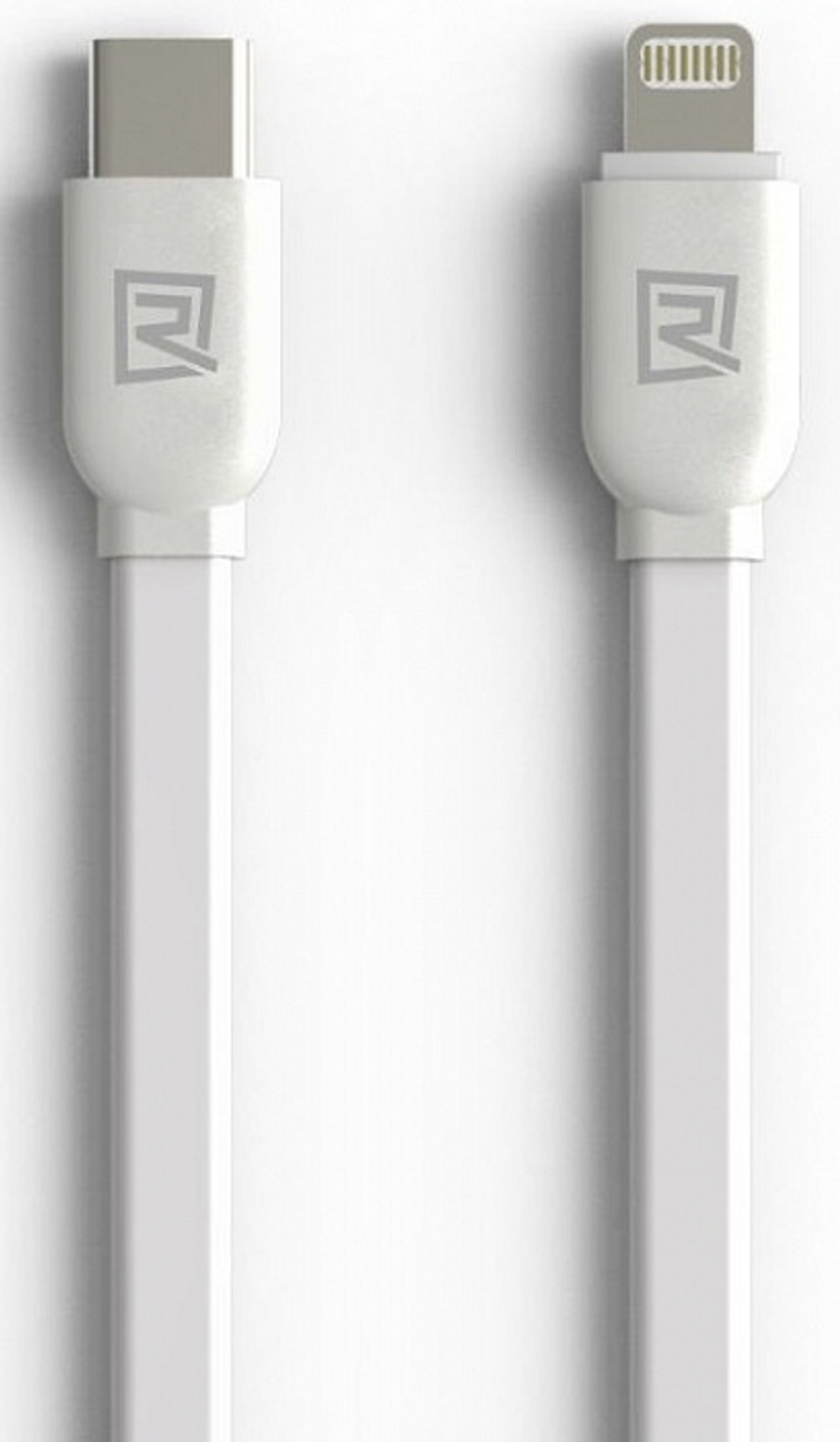 Кабель Type-C - Lightning (iPhone) Remax RC-037a (плоский) Белый