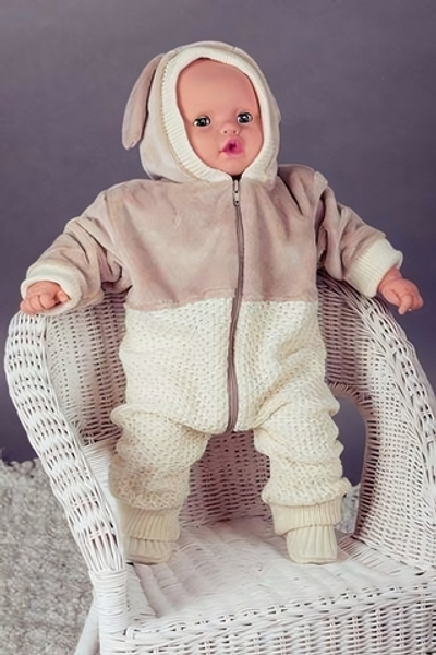 Комбинезон "Зайка" (86-92, экрю) 1340